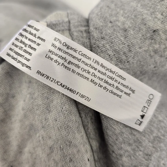 Eileen Fisher Organic Cotton Gray Jumpsuit Wide Leg Cropped Minimalist Pockets M - Picture 6 of 13